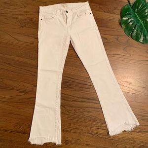 Current/Elliot White flare denim jeans